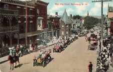 West King Street Martinsburg West Virginia WV Parade c1910 Postcard picture