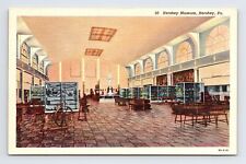 c1939 Linen Postcard Hershey PA Pennsylvania Hershey Museum Interior picture