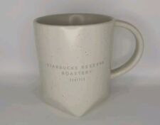 Starbucks Reserve Roastery Seattle Bevel Off White Ceramic Mug Cup 16 oz picture