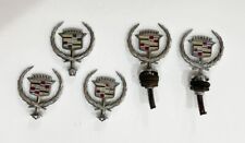 Vintage Cadillac Hood Ornament Emblem Crest Topper Wreath - Lot Of 5 - USED picture