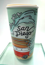 Starbucks San Diego Double Wall 12oz Travel Tumbler Beach Surf Board Van Cup B52 picture
