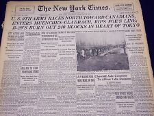 1945 FEB 28 NEW YORK TIMES - U. S. 9TH ARMY RACES NORTH TOWARD CANADIANS- NT 358 picture
