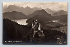 RPPC Neuschwanstein Castle Schwangau Germany Real Photo Postcard picture
