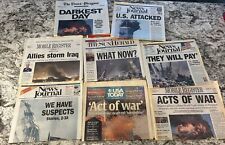 9/11/2001 Newspaper Lot of 8, September 11th USA Today & Mobile Pensacola Others picture