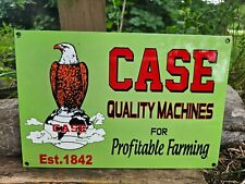 VINTAGE OLD CASE EAGLE TRACTORS EAGLE PORCELAIN FARM MACHINE METAL SIGN 12