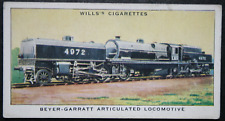 LMS  Beyer-Garratt  Articulated Locomotive  Vintage 1938 Illustrated Card  DD09M picture