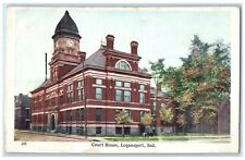 c1920 Court House Exterior Building Logansport Indiana Vintage Antique Postcard picture