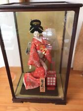 Oiran Geisya Doll Kimono Girl Figurine Statue Stand Box Japanese Vintage 43cm picture