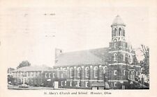 Wooster OH Ohio St Mary's Catholic Church School Beall Ave Vtg Postcard Z7 picture