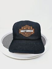 Vintage Harley Davidson Spell Out SnapBack Made In USA 90s Great Shape Rare picture