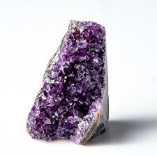 Cut Base Purple Amethyst Quartz Druzy Geode Specimen Rocks bulk gemstones 1Pc picture