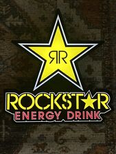 Rockstar Energy Drink Light Sign 30”x29.5”x3.5”/ Tested Working/ Excellent picture