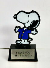 Peanuts Trophy Award Aviva Snoopy I LOVE YOU THIS MUCH picture