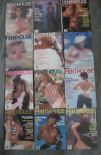 1983 Penthouse Magazines. Full Year - 12 Issues  - David Bowie, John Lennon + picture