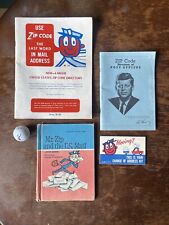 LOT: Vintage Mr. Zip Ephemera; Post Office, USPS Postal Service; JFK picture