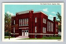 Superior NE-Nebraska, First Baptist Church, Religion, Vintage Souvenir Postcard picture