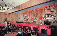 Missoula MT Montana Red Lion Supper Club Bar Interior Broadway Vtg Postcard E33 picture