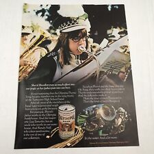 Vtg 1973 Print Ad Olympia Beer Its The Water Tuba Player Band Advertising Art  picture