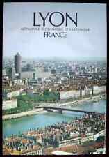 Original Poster France Lyon City River Bridge 1980 picture