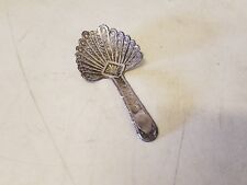 Antique Georgian Silver plate Filigree Caddy Spoon picture