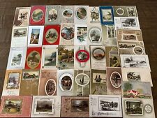 Estate Lot of 60 Antique Postcards with Cottage & Various Scenes Scenic-k406 picture
