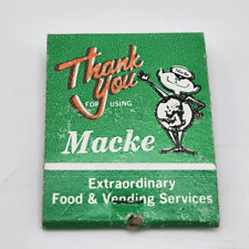 Vintage Matchbook Macke Vending Services Harrisburg Lancaster Philadelphia Penns picture