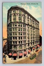 Atlanta GA-Georgia, Piedmont Hotel Advertising, Antique, Vintage Postcard picture