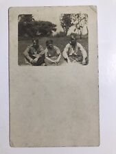 Vintage 1910 Brothers Sister Picnic RPPC Postcard picture