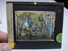HISTORIC Colored Glass Magic Lantern Slide ECZ Twelfth Century Mosaic ART picture