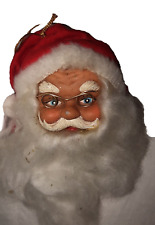 Vintage Santa Claus Rubber Face Ornament picture