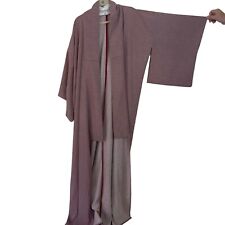 Vintage Kimono Womens One Size Pink Burgundy Japanese Handmade Authentic picture