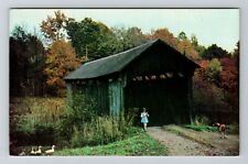 Hanoverton, OH-Ohio, Sells Covered Bridge Antique, Vintage Souvenir Postcard picture