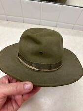 Vintage Official Boy Scout Campaign Hat - Size 7 1/4 picture