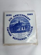 Vintage 1964 1969 275th Anniversary Tappan Reformed Church Dutch Tile Trivit  picture