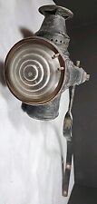 Adlake Antique Automobile Carriage Lamp Lantern Light Marked Iron Metal & Rod picture