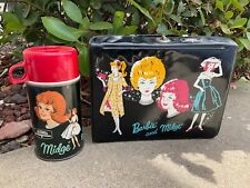 Vintage 1965 Barbie and Midge THERMOS Lunchbox w THERMOS picture