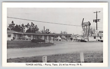 Postcard Paris, Tennessee, Tower Motel, 2.5 miles Hiway 79 E. A428 picture
