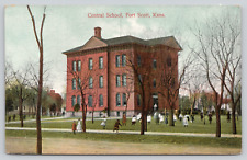 Postcard Fort Scott, Kansas Central School A689 picture