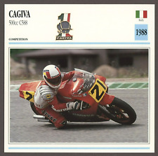 Cagiva 1988 500cc  C588  Edito Service Atlas Motorcycle Card picture