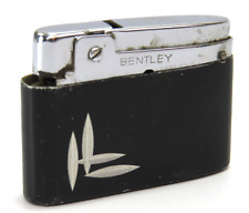 Bentley Austria Vintage Butane Cigarette Lighter, Engraved Black Case - Read picture