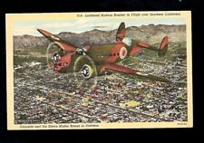 Aviation Postcard WWll G-9 Lockheed Hudson Bomber Army Military Linen picture