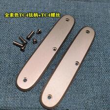 1 Pair Titanium Alloy Handle Scales With Screws for 93mm Swiss Army Knife picture