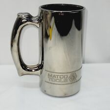 Vintage Rare Matco Tools Smoked Chrome Glass, Beer Mug Stein  picture