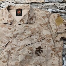 US Marine Corp USMC Desert Camo Shirt Med/Reg Fatigue Top Blouse MARPAT Military picture