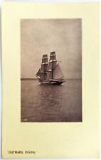 Outward Bound Sailing Galleon Ship Scene~HG Zimmerman & Co Vintage Postcard NEW picture