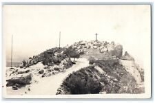 c1920's Mount Rubidoux Cross Riverside California CA RPPC Photo Postcard picture