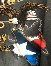 HARLEY DAVIDSON RK Stratman Mens LongSlv Shirt EAGLE/FLAMES/LoneStar Made USA XL picture