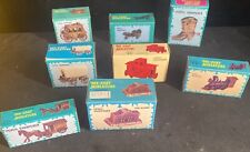 Die Cast Metal Pencil Sharpener (8) Western Theme With Boxes Vintage Miniature picture