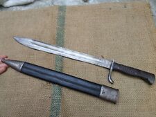 Rare Early Leather Scabbard WWI German Gewehr 98 Butcher S98/05 Bayonet WWI picture
