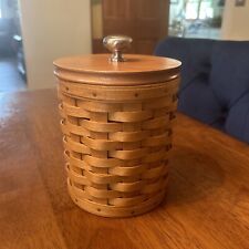 Longaberger 2003 Small Canister Basket & Wooden Lid picture